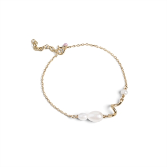 Enamel Copenhagen Pearlie Twist Bracelet Guld